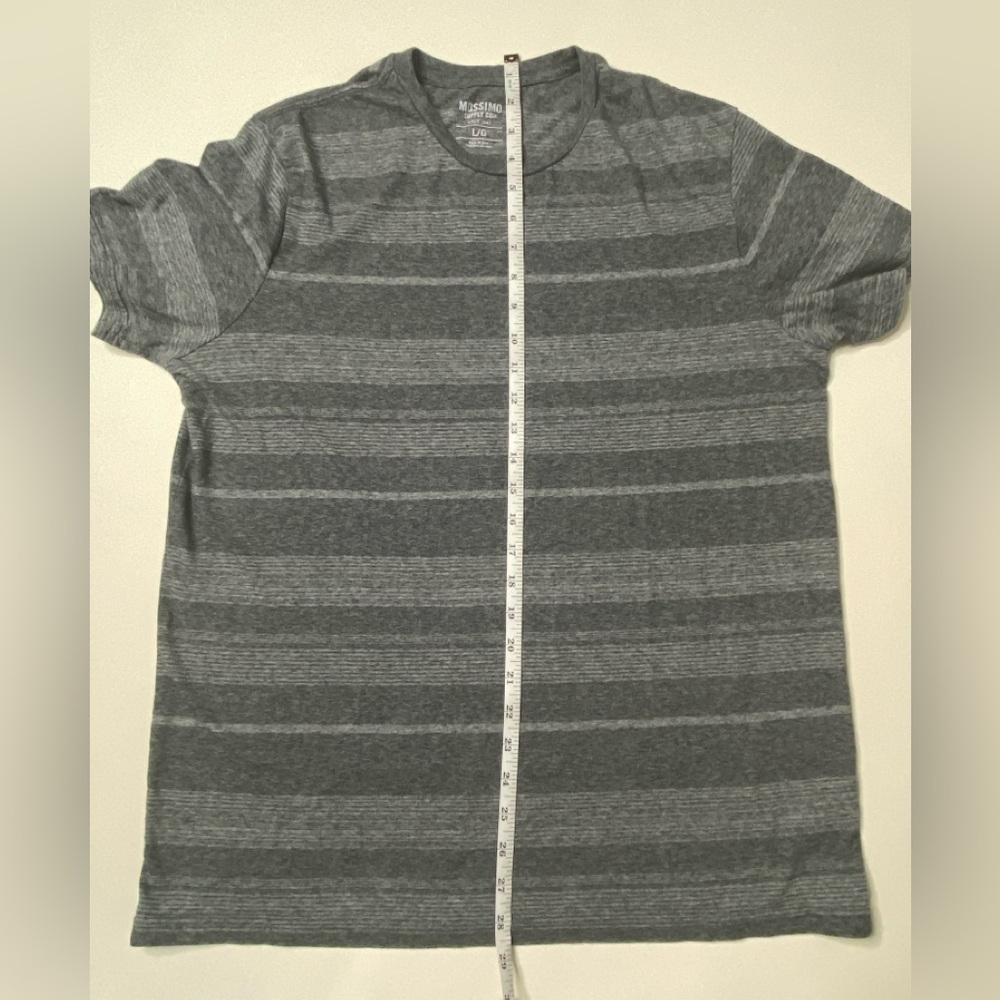 Mossimo Supply Co. Men's Gray Striped Shirt size large - Picture 4 of 5